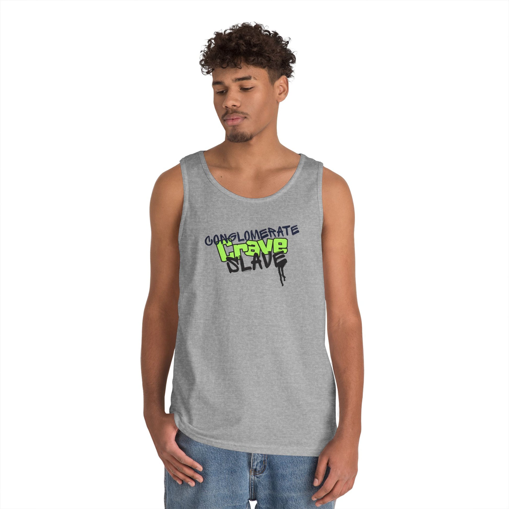 "Conglomerate Crave Slave" - Urban Graphic Tank Top