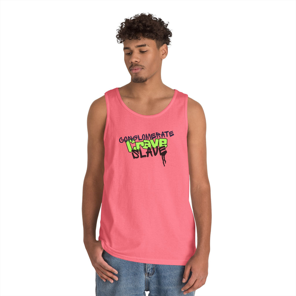 "Conglomerate Crave Slave" - Urban Graphic Tank Top