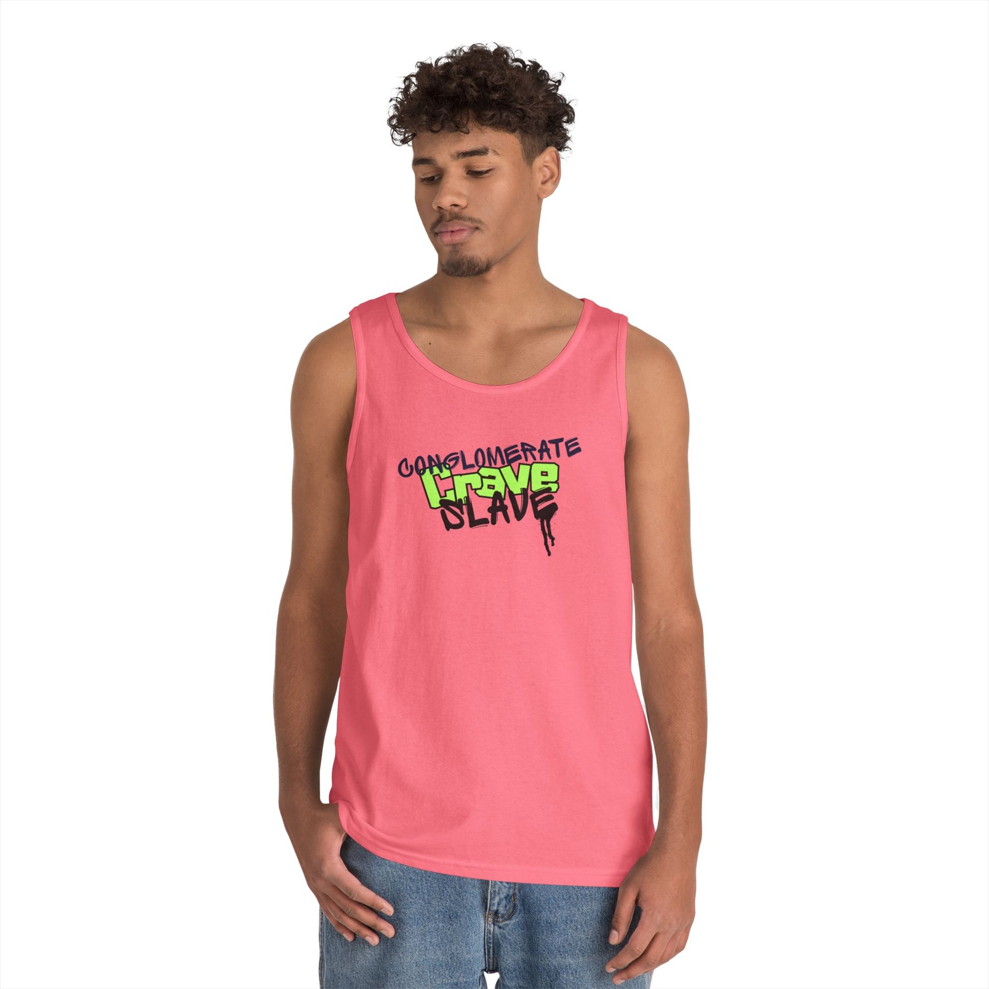 "Conglomerate Crave Slave" - Urban Graphic Tank Top