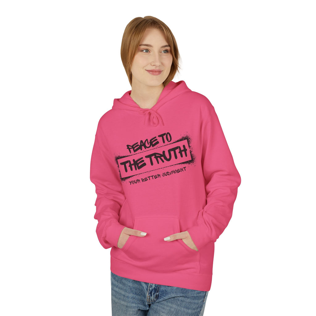 "Peace to the Truth" Hoodie, Unisex Casual Sweatshirt