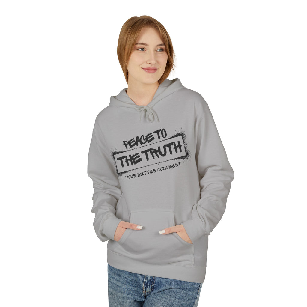 "Peace to the Truth" Hoodie, Unisex Casual Sweatshirt