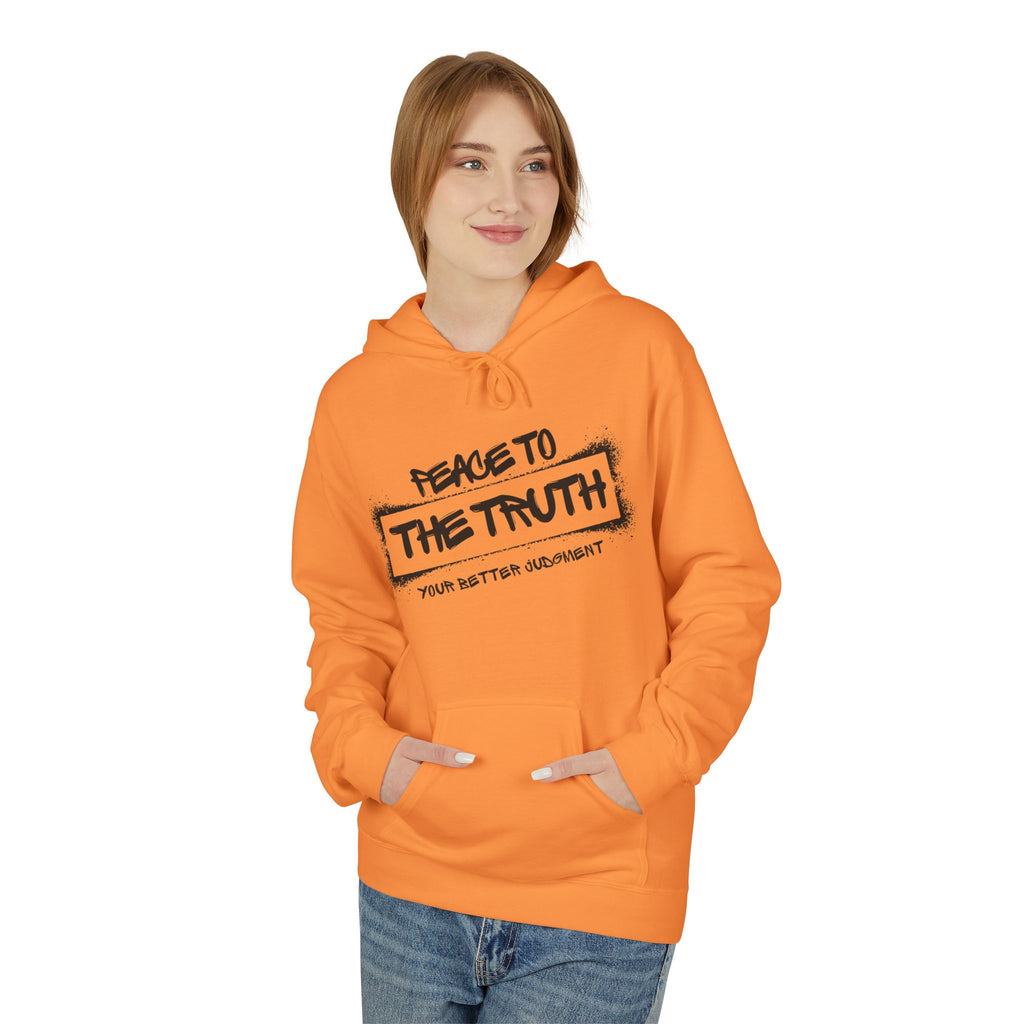 "Peace to the Truth" Hoodie, Unisex Casual Sweatshirt