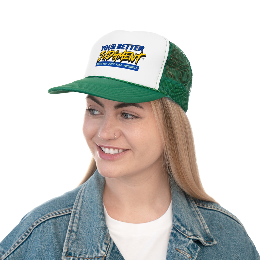 "Your Better Judgment" Retro Trucker Hat
