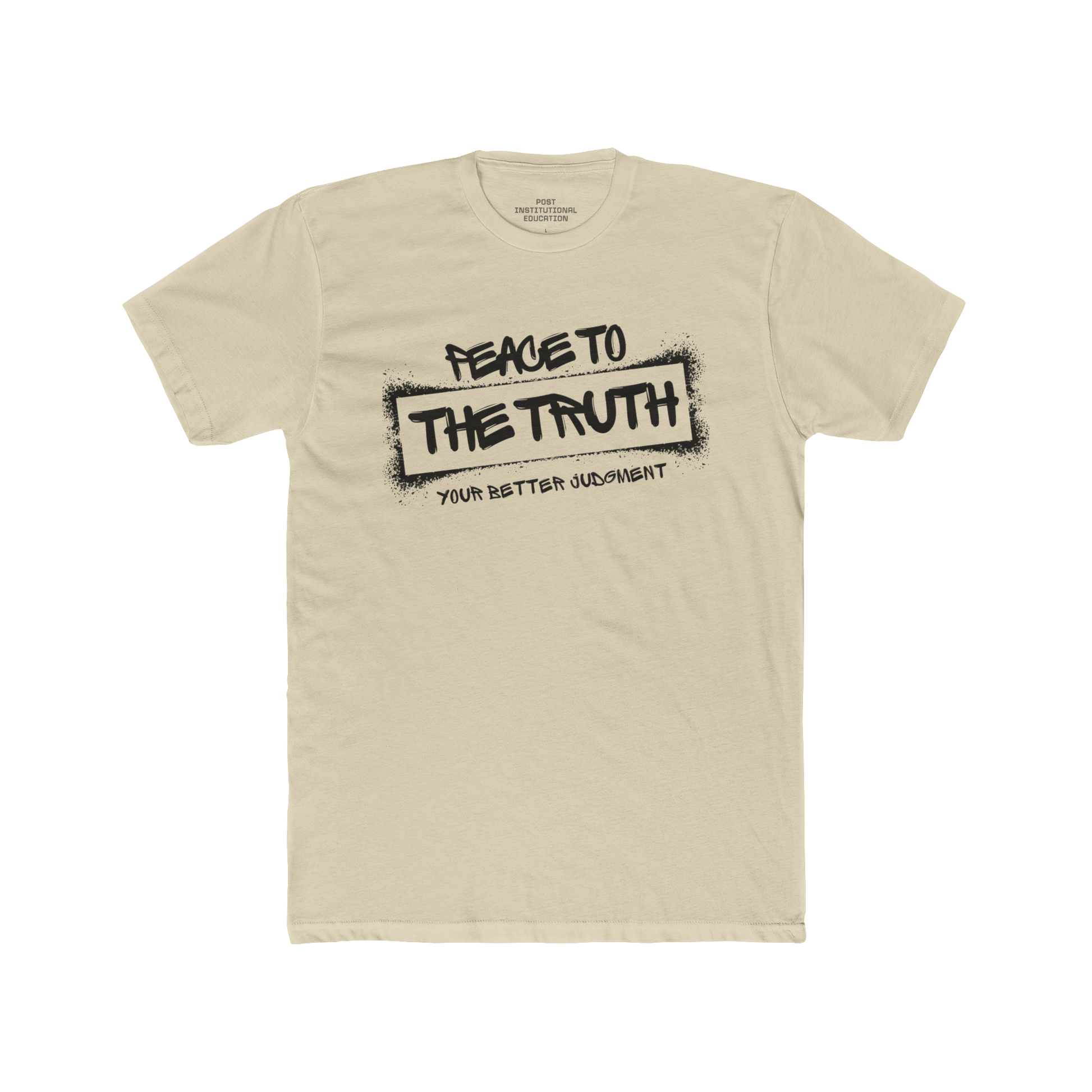 "Peace to the Truth" - Unisex Cotton Crew Tee
