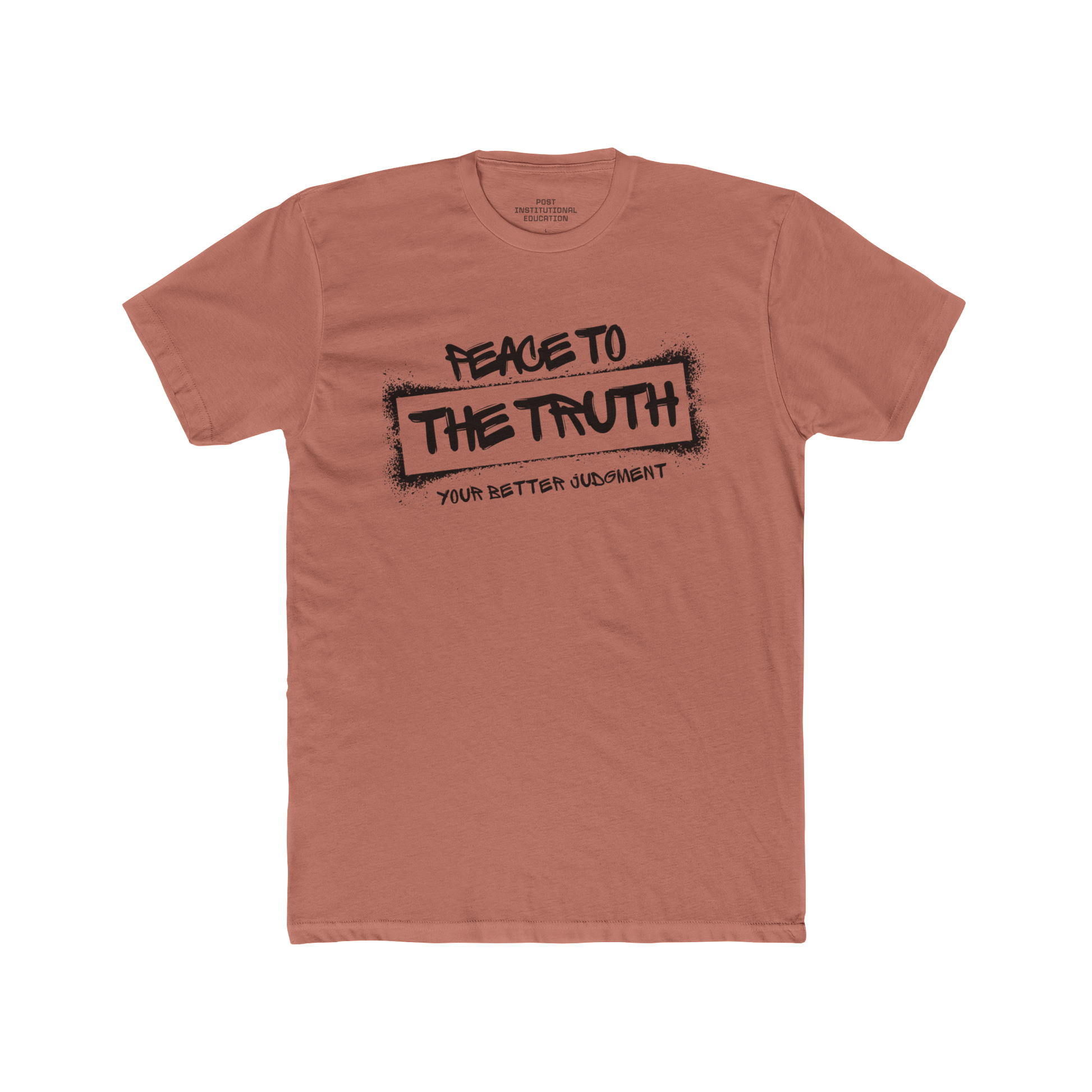 "Peace to the Truth" - Unisex Cotton Crew Tee