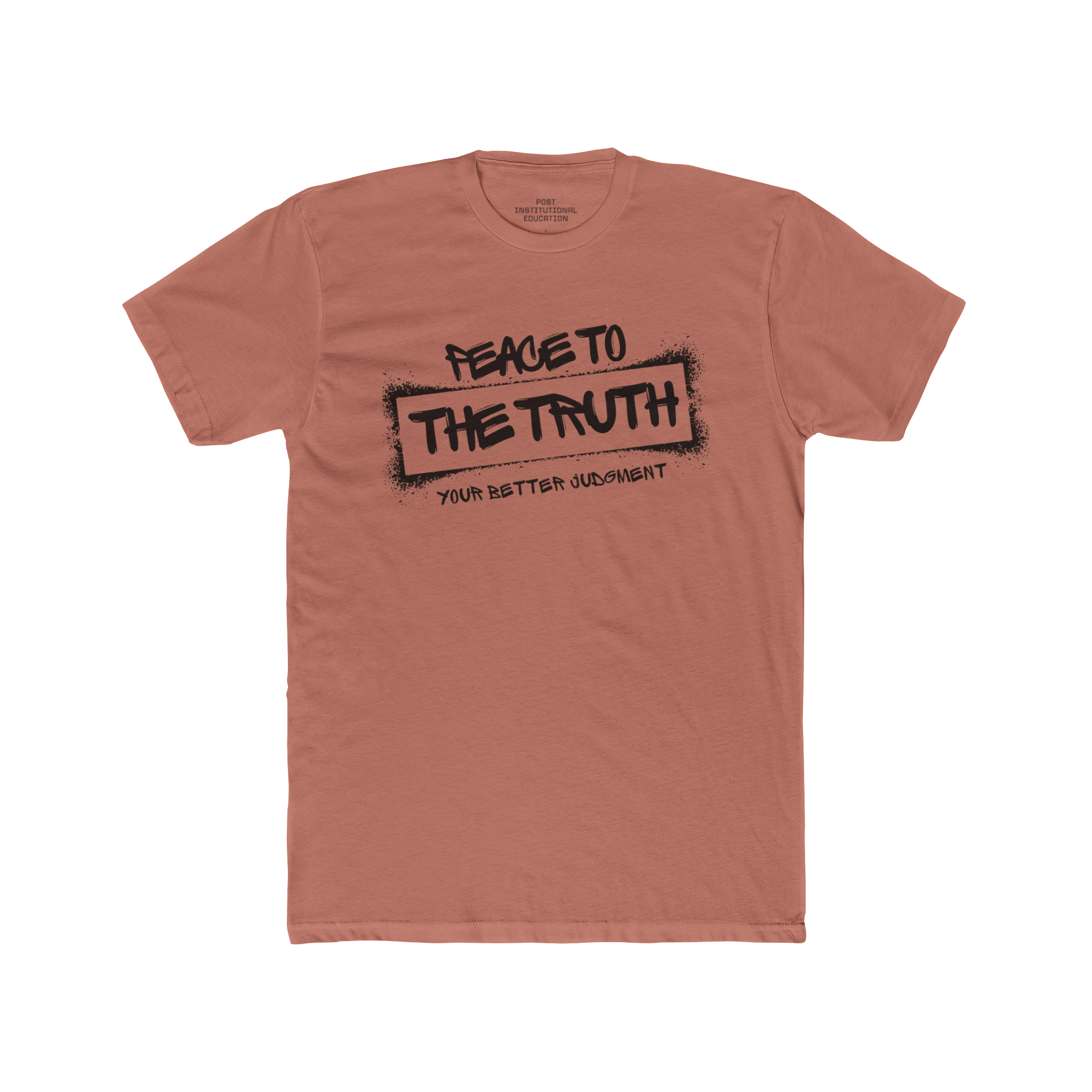 "Peace to the Truth" - Unisex Cotton Crew Tee