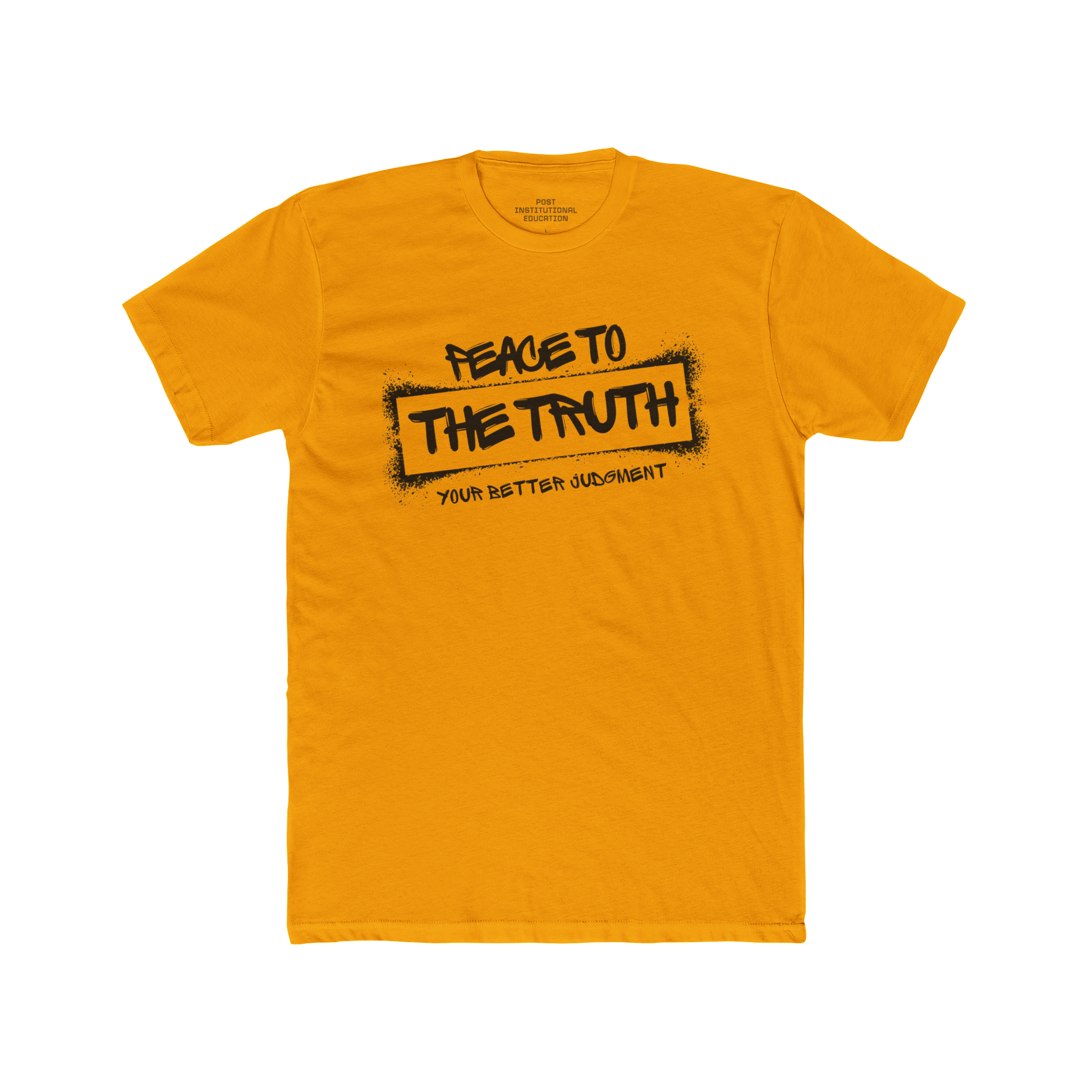 "Peace to the Truth" - Unisex Cotton Crew Tee