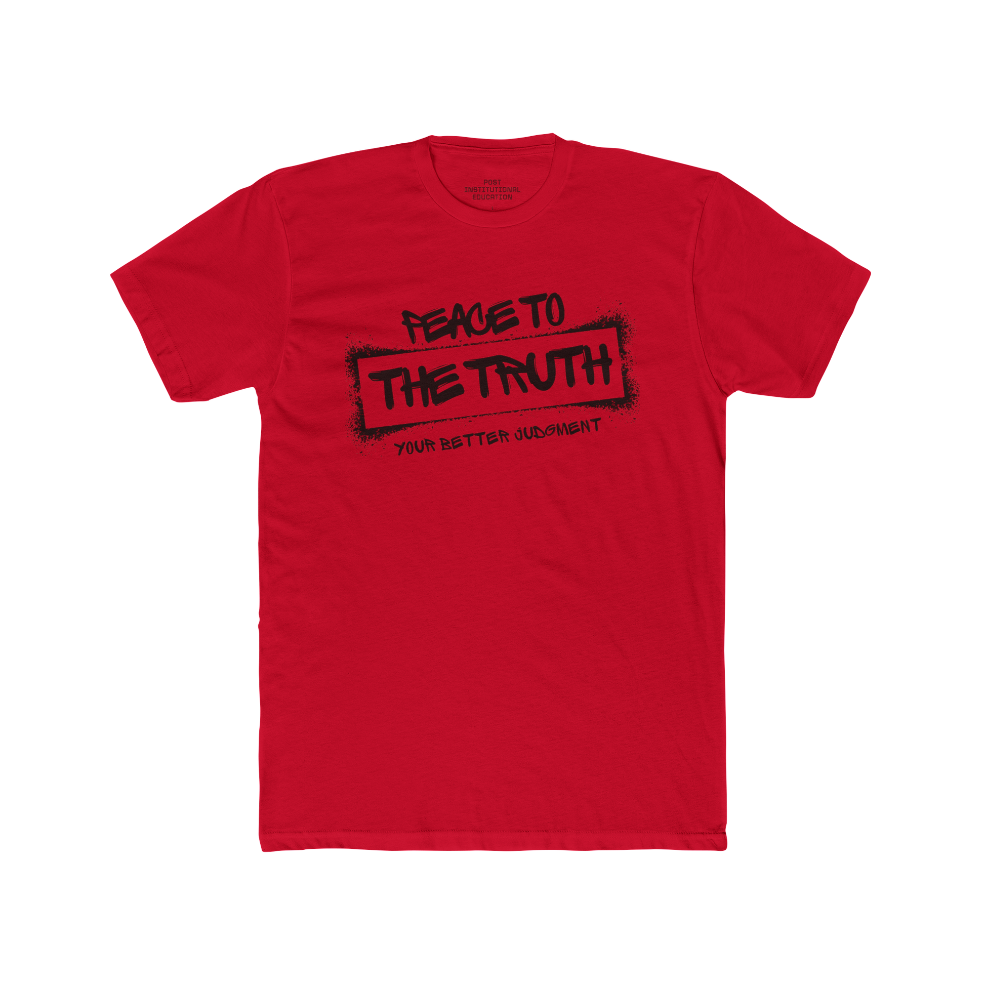 "Peace to the Truth" - Unisex Cotton Crew Tee